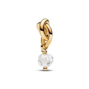 Pandora Moments Faceted Clear Eternity Circle Dangle Charm Pandora Moments Faceted Clear Eternity Circle Dangle Charm