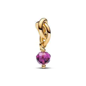 Pandora Moments Faceted Purple Eternity Circle Dangle Charm Pandora Moments Faceted Purple Eternity Circle Dangle Charm