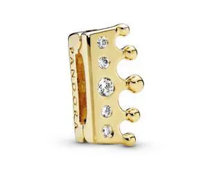 Pandora Reflexions Crown Clip 14k Gold Plated Charm Pandora Reflexions Crown Clip 14k Gold Plated Charm