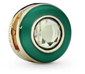 Pandora Green Circle Clip Charm Pandora Green Circle Clip Charm