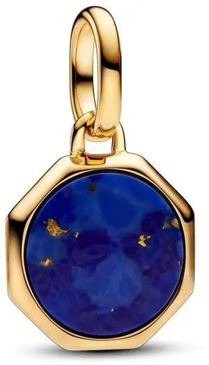 Pandora ME Blue Engravable Mini Medallion Charm Pandora ME Blue Engravable Mini Medallion Charm