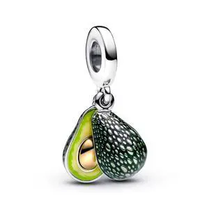 Pandora Moments Avocado Double Dangle Charm Pandora Moments Avocado Double Dangle Charm