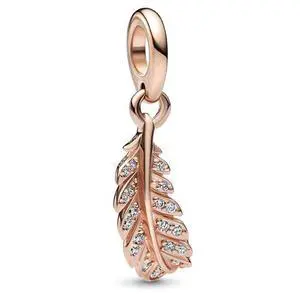 Pandora Floating Curved Feather Dangle Charm Pandora Floating Curved Feather Dangle Charm