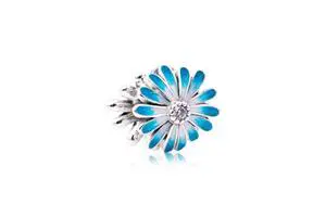 Pandora Blue Daisy Flower Charm Pandora Blue Daisy Flower Charm