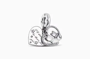 Pandora Cats & Hearts Dangle Charm Pandora Cats & Hearts Dangle Charm