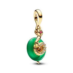 Pandora Snake Green Murano Glass Dangle Charm Pandora Snake Green Murano Glass Dangle Charm