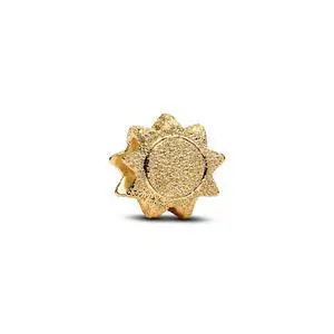 Pandora Textured Sun Mini Charm 14k Gold-Plated Women's Jewelry Pandora Textured Sun Mini Charm 14k Gold-Plated Women's Jewelry