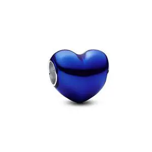 Pandora Metallic Blue Heart Charm Pandora Metallic Blue Heart Charm