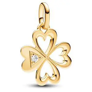 Pandora ME Heart Four-leaf Clover Medallion Charm Pandora ME Heart Four-leaf Clover Medallion Charm