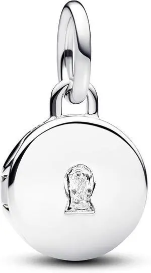 Pandora Openable & Engravable Love Locket Dangle Charm Pandora Openable & Engravable Love Locket Dangle Charm