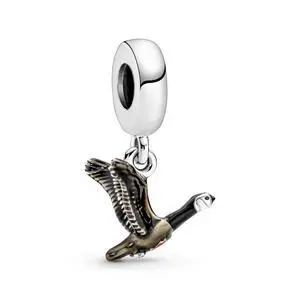 PANDORA Canadian Goose & Maple Leaf Dangle Charm PANDORA Canadian Goose & Maple Leaf Dangle Charm