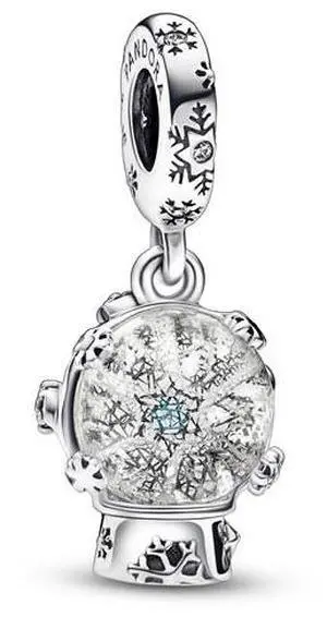 Pandora Snowflake Snow Globe Dangle Charm Pandora Snowflake Snow Globe Dangle Charm