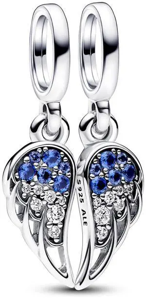 Pandora Splittable Angel Wings Dangle Charm Sterling Silver Women's Jewelry Pandora Splittable Angel Wings Dangle Charm Sterling Silver Women's Jewelry