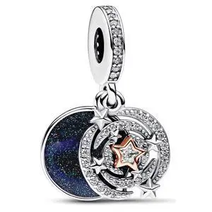 Pandora Shooting Star Double Dangle Charm 14ct Rose Gold-Plated Metal Blend Women's Jewelry Pandora Shooting Star Double Dangle Charm 14ct Rose Gold-Plated Metal Blend Women's Jewelry