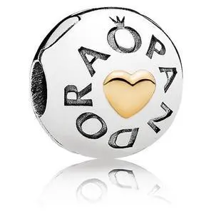 PANDORA Insignia Heart Clip - PANDORA Insignia Heart Clip -