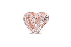 Pandora Sparkling Freehand Heart Charm Pandora Sparkling Freehand Heart Charm