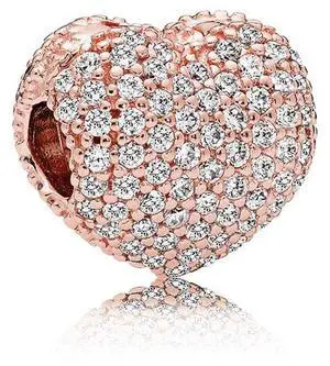 PANDORA Pave Open My Heart Clip - PANDORA Pave Open My Heart Clip -