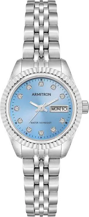 Armitron Crystal Accented Light Blue Ladies Watch Armitron Crystal Accented Light Blue Ladies Watch
