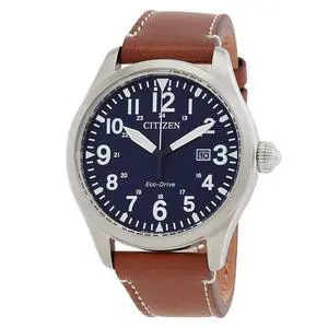 Citizen Eco-Drive Chandler Military Leather Mens Watch Citizen Eco-Drive Chandler Military Leather Mens Watch
