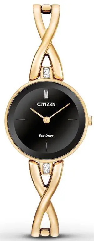 Citizen Eco-Drive Silhouette Gold-Tone Ladies Watch Citizen Eco-Drive Silhouette Gold-Tone Ladies Watch