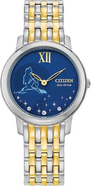Citizen Ariel Diamond Disney Princess Blue Dial Ladies Watch Citizen Ariel Diamond Disney Princess Blue Dial Ladies Watch