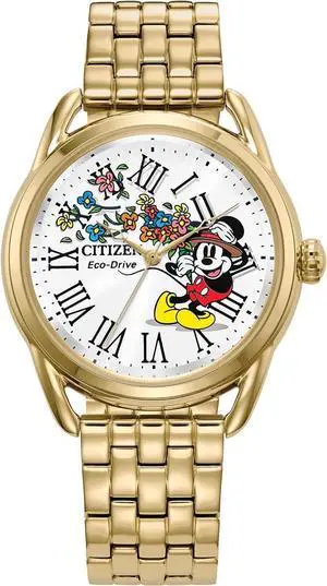 Citizen Disney Mickey Classic Inspired Gold-Tone Ladies Watch Citizen Disney Mickey Classic Inspired Gold-Tone Ladies Watch