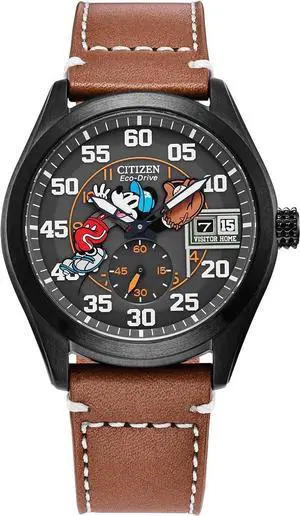Citizen Black Dial Mens Mickey Mouse Watch Citizen Black Dial Mens Mickey Mouse Watch
