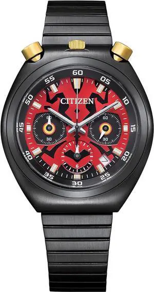 Citizen Darth Maul Chronograph Quartz Red Dial Mens Watch Citizen Darth Maul Chronograph Quartz Red Dial Mens Watch