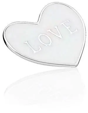 PANDORA Love Heart Locket Plate - Medium - PANDORA Love Heart Locket Plate - Medium -