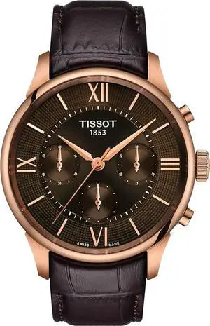 Tissot Chemin Des Tourelles Chronograph Automatic Brown Dial Mens Watch Tissot Chemin Des Tourelles Chronograph Automatic Brown Dial Mens Watch