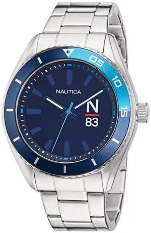 Nautica Finn World Stainless Steel Mens Watch Nautica Finn World Stainless Steel Mens Watch