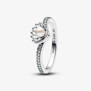 Pandora Disney Princess Ariel Shell Treated Freshwater Cultured Pearl Ring Pandora Disney Princess Ariel Shell Treated Freshwater Cultured Pearl Ring