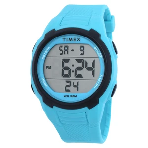 Timex Sport T100 Blue Case Digital Blue Strap Unisex Watch Timex Sport T100 Blue Case Digital Blue Strap Unisex Watch