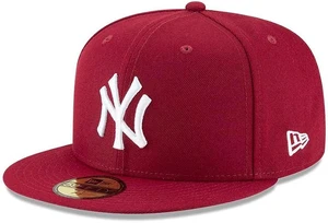 New Era New York Yankees MLB Basic 59FIFTY Cardinal Fitted Hat Size 7 1/4 New Era New York Yankees MLB Basic 59FIFTY Cardinal Fitted Hat Size 7 1/4