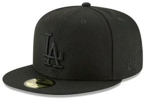 New Era 59Fifty Hat MLB Basic Los Angeles Dodgers LA Black Fitted Cap (8) New Era 59Fifty Hat MLB Basic Los Angeles Dodgers LA Black Fitted Cap (8)