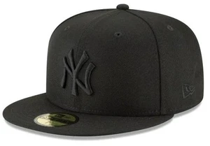 New Era 59Fifty Hat MLB Basic New York Yankees Black/Black Fitted Baseball Cap (6 7/8) New Era 59Fifty Hat MLB Basic New York Yankees Black/Black Fitted Baseball Cap (6 7/8)