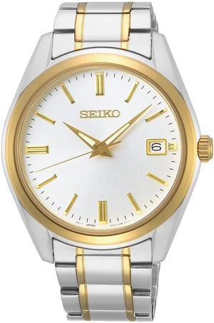Seiko Essentials Quartz White Dial Stainless Steel Mens Watch Seiko Essentials Quartz White Dial Stainless Steel Mens Watch