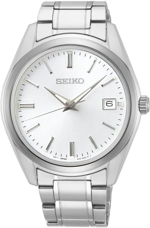 Seiko Essentials Quartz White Dial Stainless Steel Mens Watch Seiko Essentials Quartz White Dial Stainless Steel Mens Watch