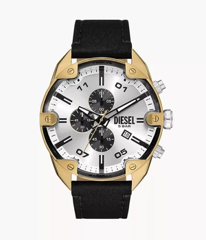 Diesel Spiked Chronograph Quartz Silver Dial Mens Watch Diesel Spiked Chronograph Quartz Silver Dial Mens Watch