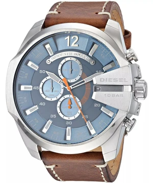 Diesel Mega Chief Chronograph Leather Mens Watch Diesel Mega Chief Chronograph Leather Mens Watch