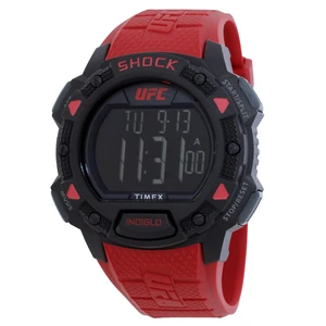 Timex UFC Core Shock 45mm Red Silicone Mens Watch Timex UFC Core Shock 45mm Red Silicone Mens Watch