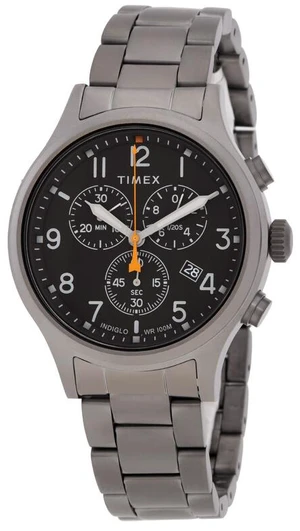 Timex Allied Chronograph 42mm Black Dial Gunmetal Mens Watch Timex Allied Chronograph 42mm Black Dial Gunmetal Mens Watch