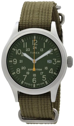 Timex Allied 40mm Green Dial Green Fabric Mens Watch Timex Allied 40mm Green Dial Green Fabric Mens Watch