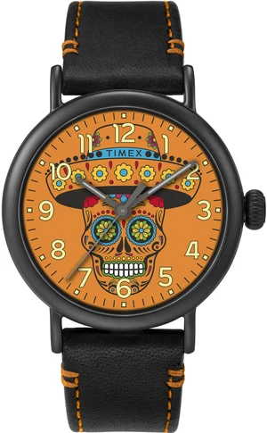 Timex Standard Dia De Los Muerto Orange Dial Mens Watch Timex Standard Dia De Los Muerto Orange Dial Mens Watch