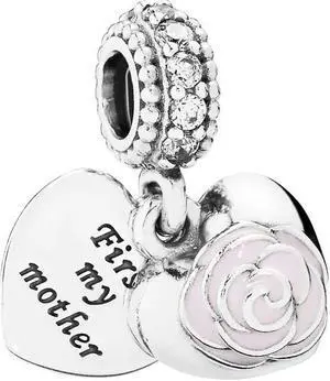 Pandora Mother's Rose Pendant Charm - 791528EN40 - OEM