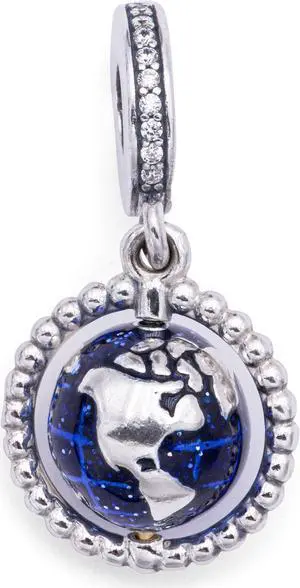 PANDORA Spinning Globe Dangle Charm