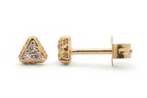 PANDORA Shine Sparkling Triangles Earring Studs