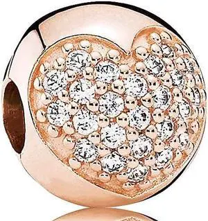 Pandora Pave Heart Charm - 781053CZ