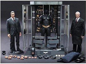 The Dark Knight 12" Figures Batman Armory With Bruce Wayne & Alfred By Hot Toys