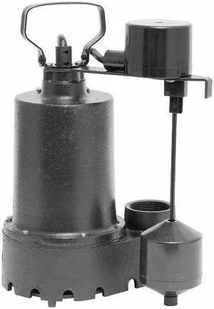 Dayton Sump Pump, Thermoplastic, 1/3 HP   92372